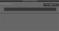 Desktop Screenshot of breaking-software.com